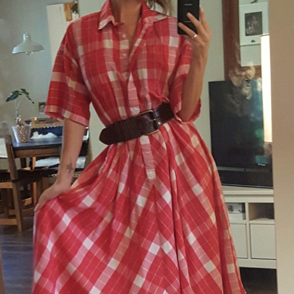 Vintage plaid dress